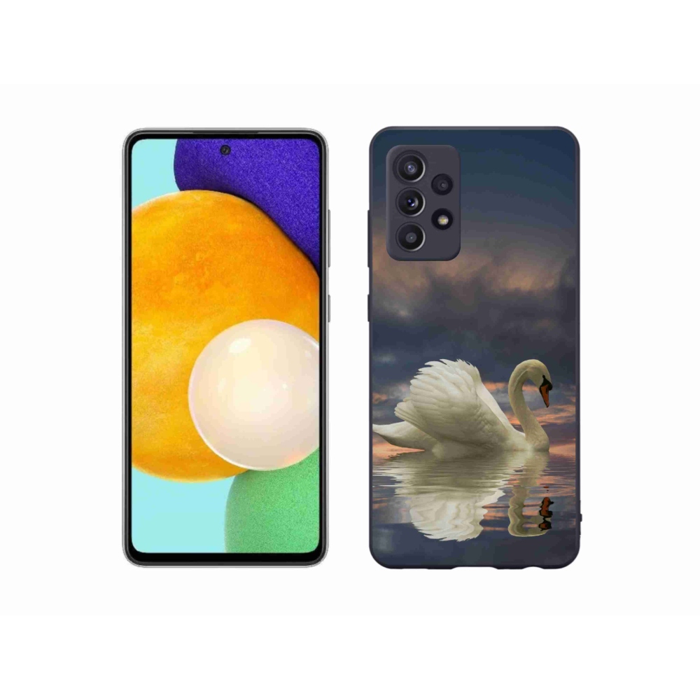 Gélový kryt mmCase na Samsung Galaxy A52s 5G - labuť