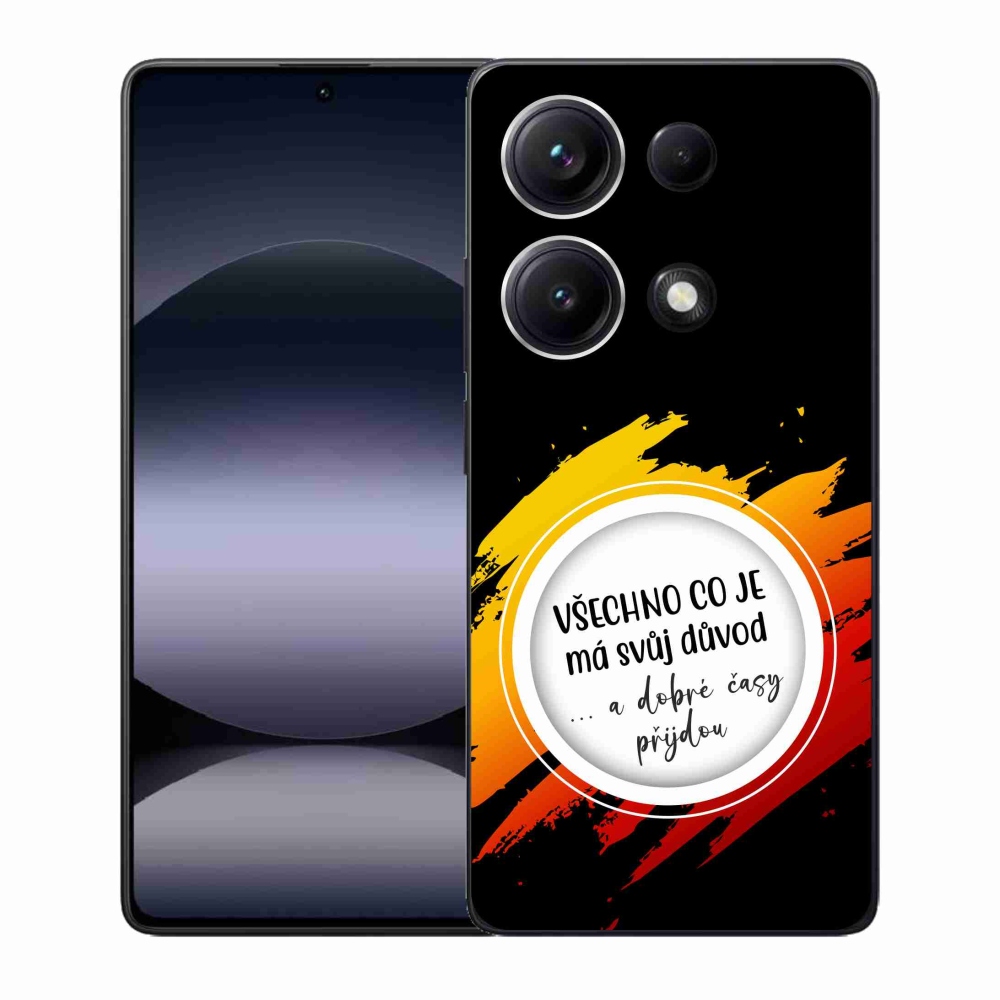 Gélový kryt mmCase na Xiaomi Redmi Note 14S - citát 3 čierne pozadie