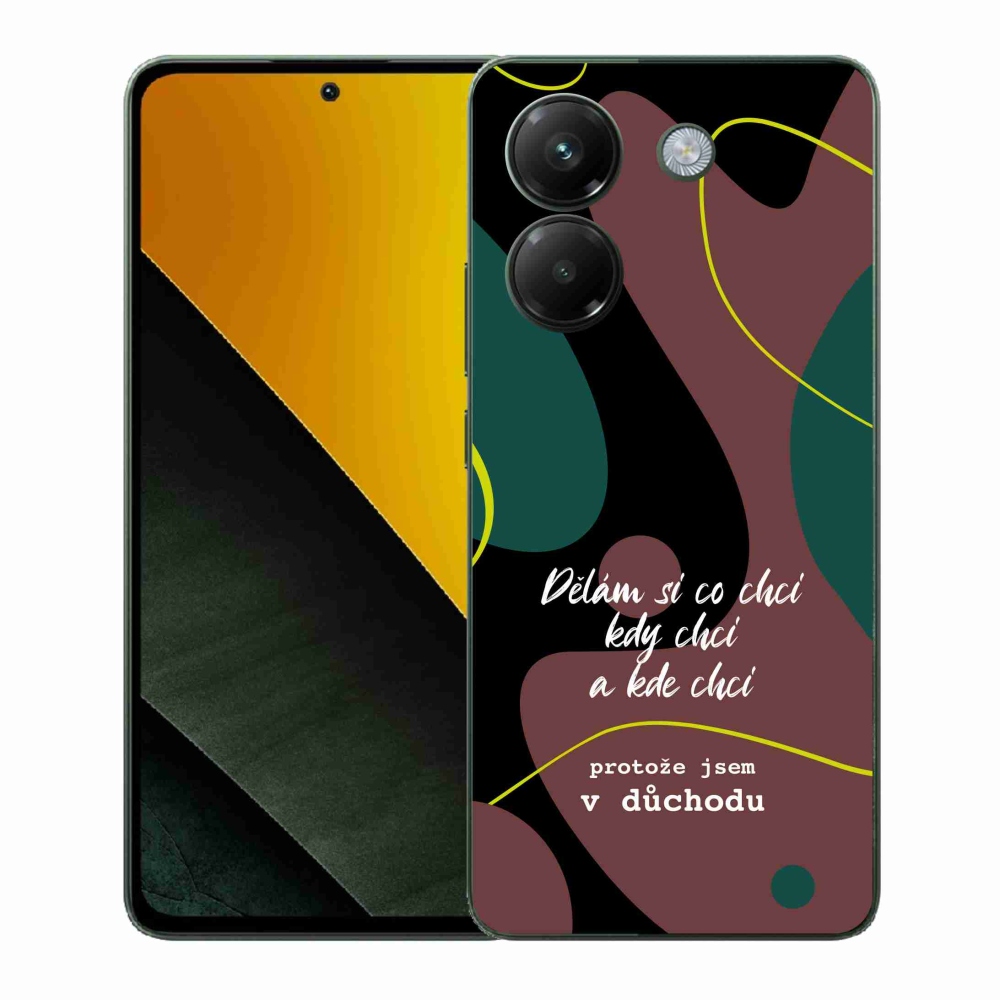 Gélový kryt mmCase na Xiaomi Poco M7 Pro 5G - vtipný text 10 čierne pozadie
