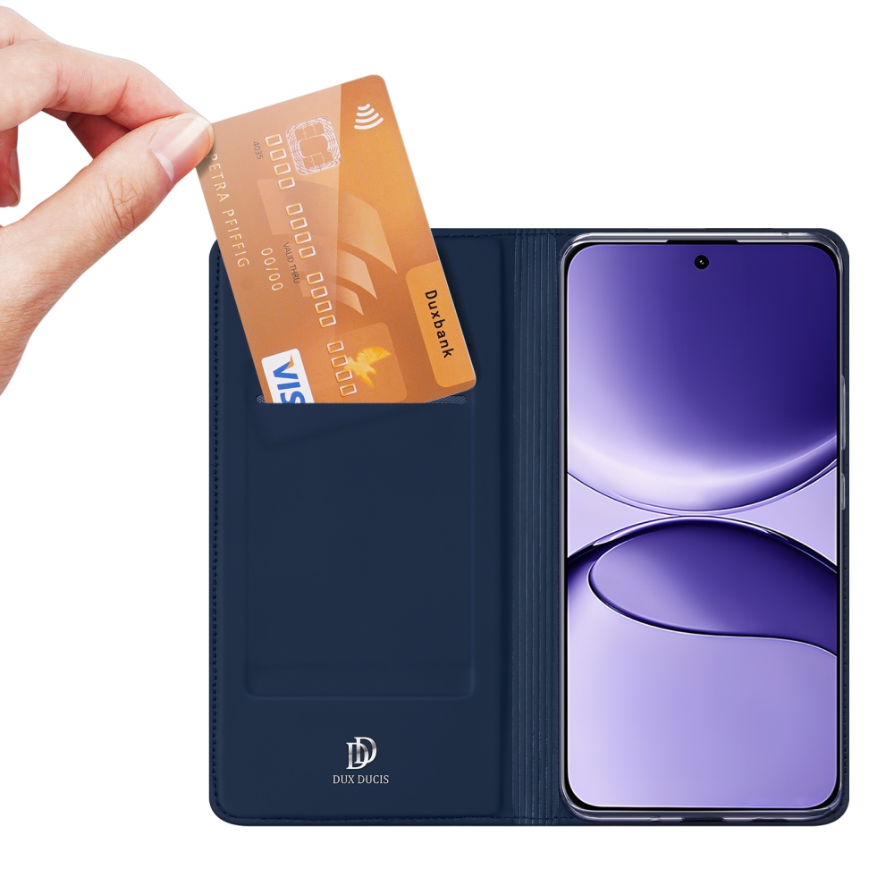 DUX knižkové puzdro na Xiaomi Poco F7 5G - tmavomodré