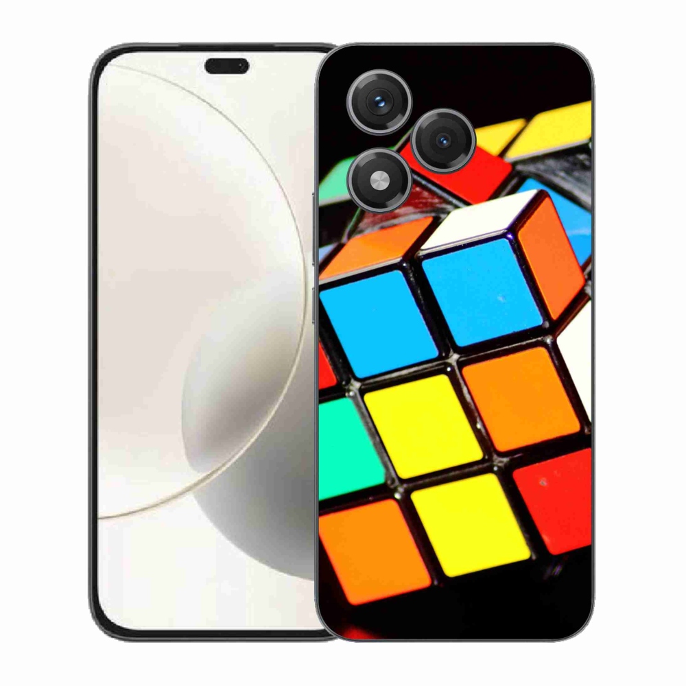 Gélový kryt mmCase na Honor 400 Lite - rubikova kocka
