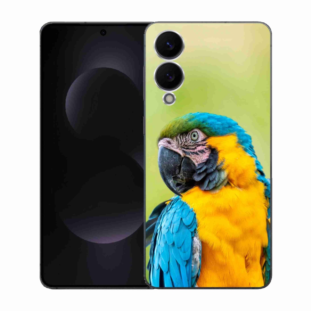 Gélový kryt mmCase na Samsung Galaxy S25 Edge - papagáj ara 2