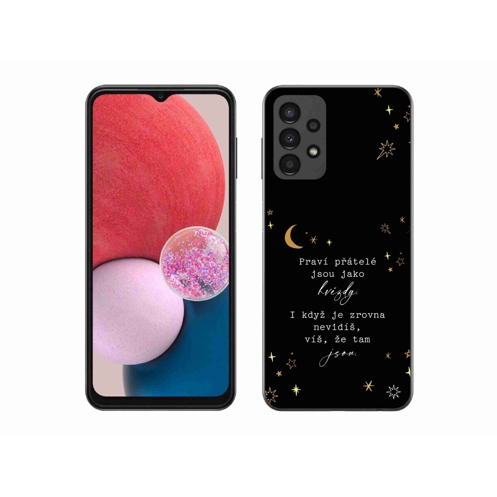 Gélový kryt mmCase na Samsung Galaxy A13 4G - citát 6 čierne pozadie