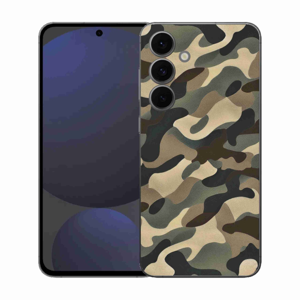 Gélový kryt mmCase na Samsung Galaxy S25 FE - maskáčový vzor 11