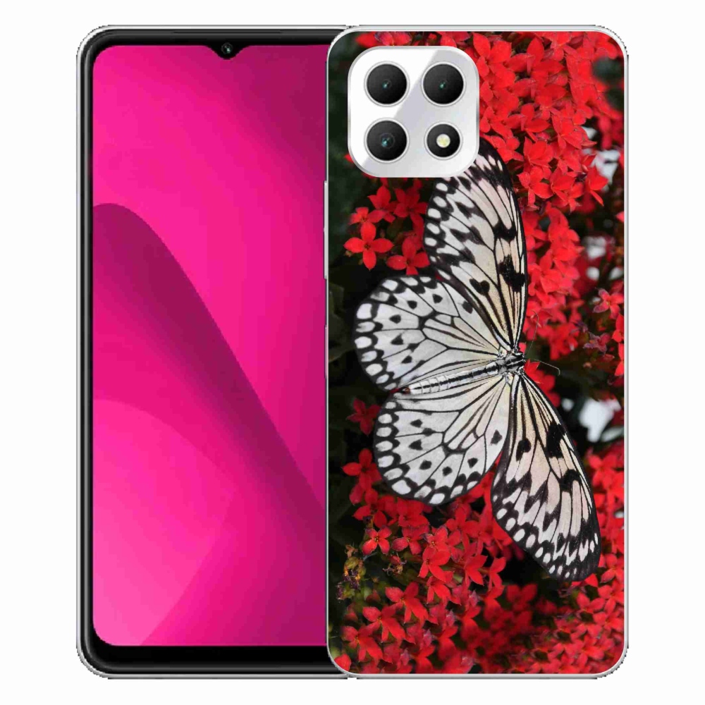 Gélový kryt mmCase na T-Mobile T Phone 2 - čiernobiely motýľ 1