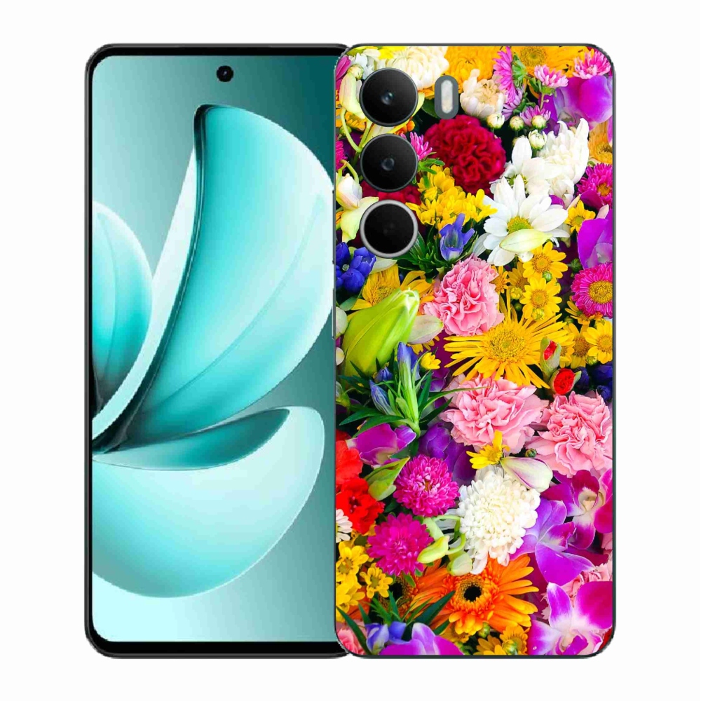 Gélový kryt mmCase na Realme C71 - kvety 12