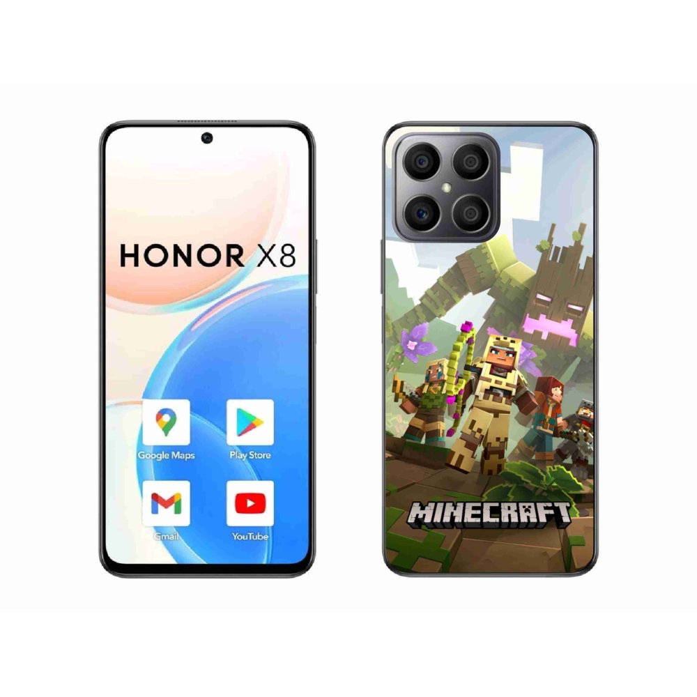 Gélový kryt mmCase na Honor X8 4G - minecraft 1