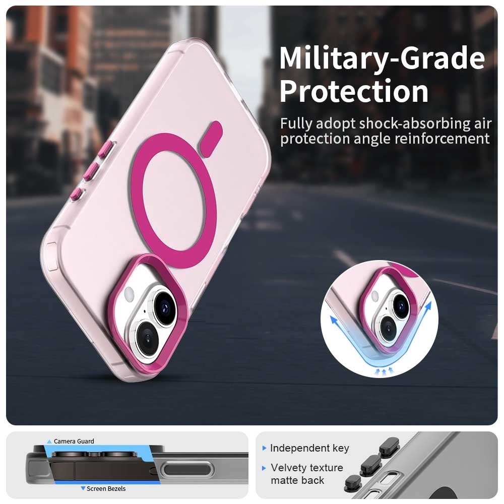 Candy gélový obal MagSafe pre iPhone 17 - ružový