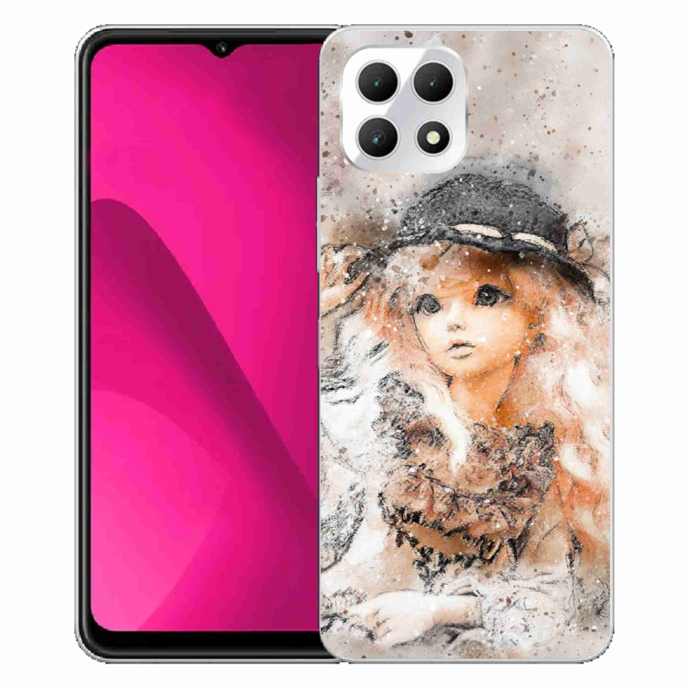 Gélový kryt mmCase na T-Mobile T Phone 2 - dievčatko s klobúkom