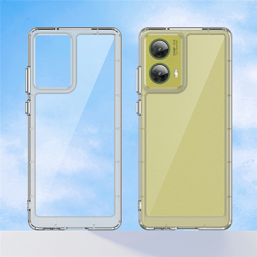 Gélový obal s pevným chrbtom na Motorola Moto G85 5G - priehľadný