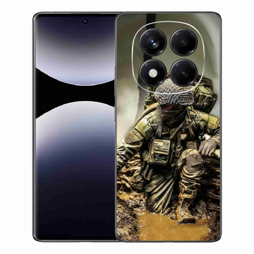 Gélový kryt mmCase na Xiaomi Redmi Note 14 Pro - vojak