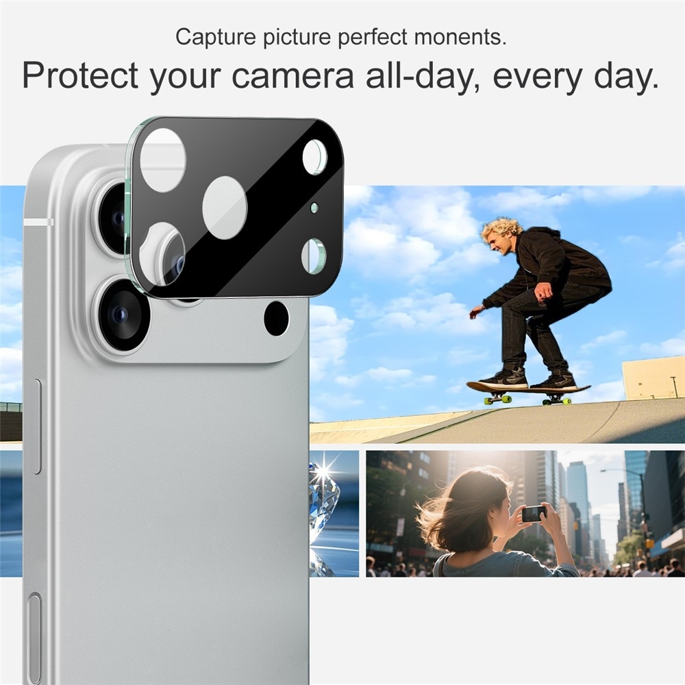 IMK sklo šošovky fotoaparátu na iPhone 17 Pro Max - čierne