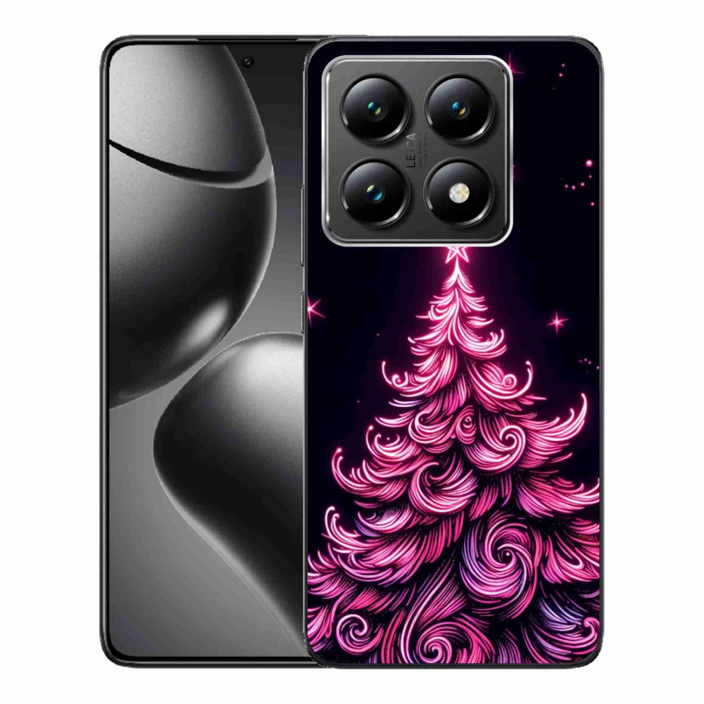 Gélový kryt mmCase na Xiaomi 14T - neónový vianočný stromček 2