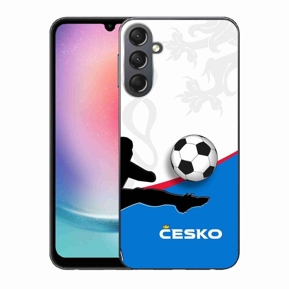 Gélový kryt mmCase na Samsung Galaxy A24 - futbal Česko 3