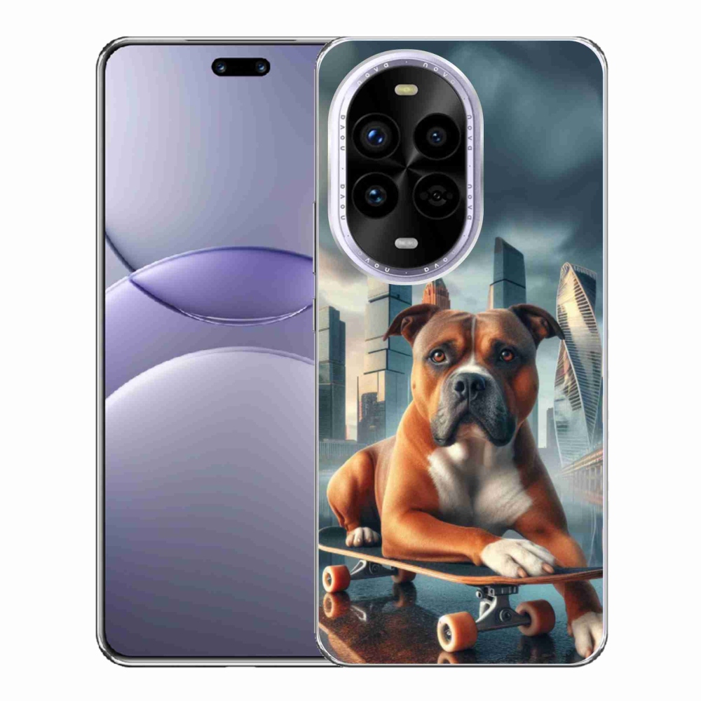 Gélový kryt mmCase na Huawei Nova 13 Pro 5G - pes na skateboarde