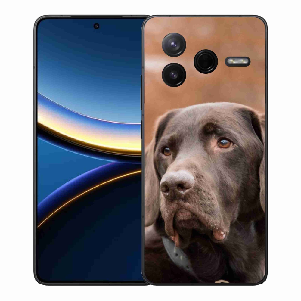 Gélový kryt mmCase na Xiaomi Poco F7 Pro - hnedý labrador