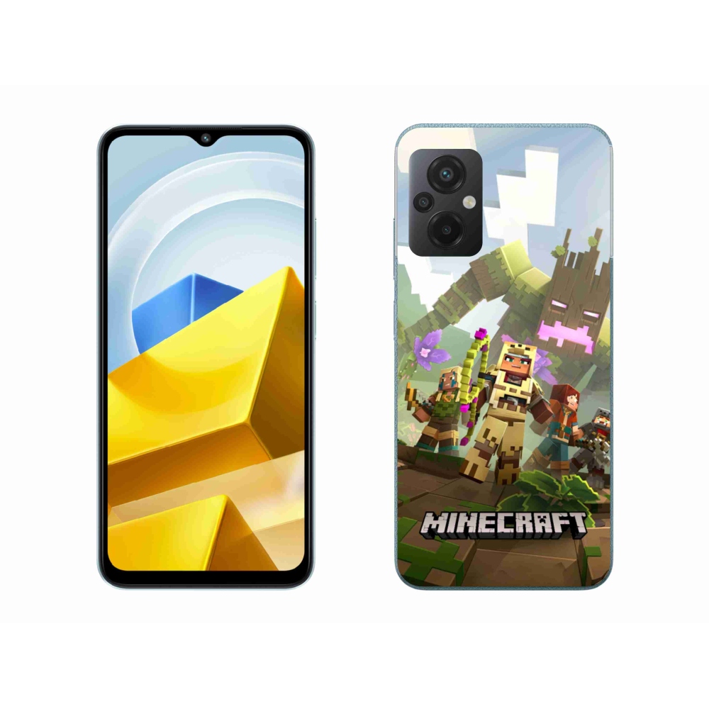 Gélový kryt mmCase na Xiaomi Poco M5 4G - minecraft 1