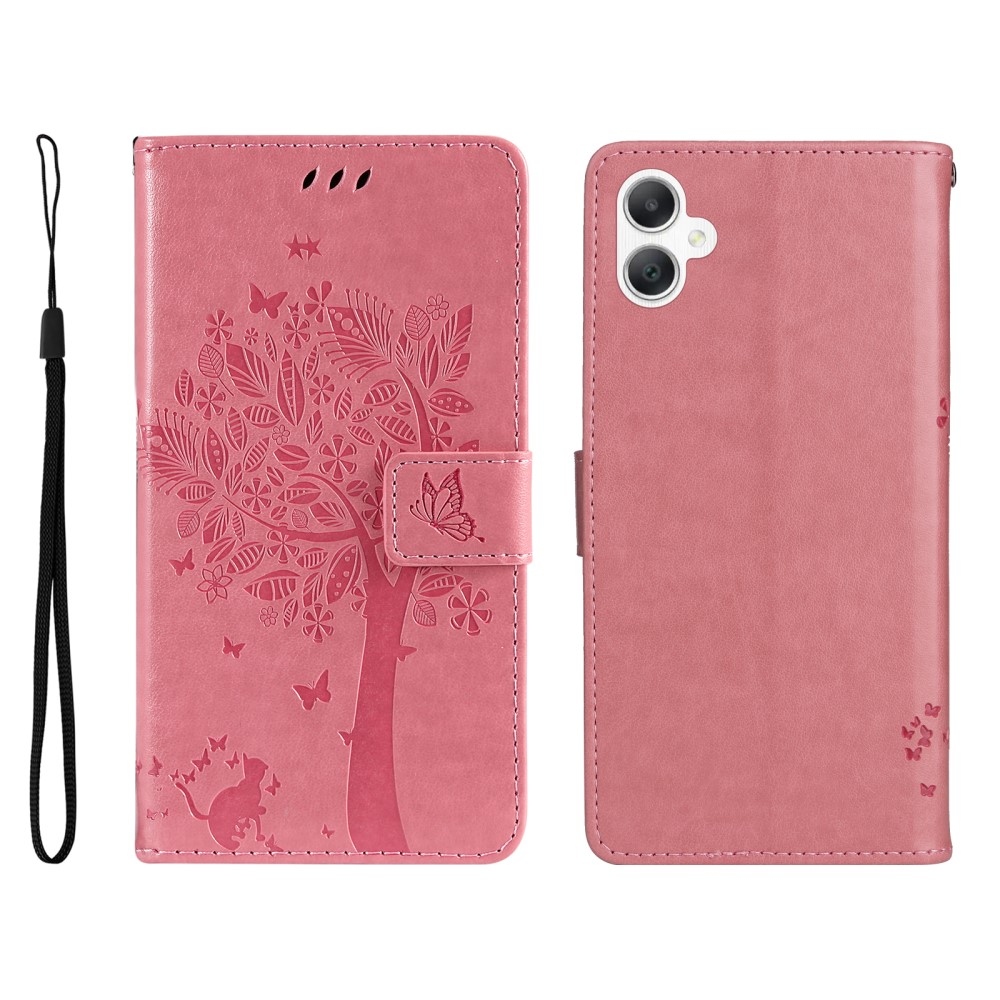 Trees knižkové púzdro na Samsung Galaxy A06 4G - ružové