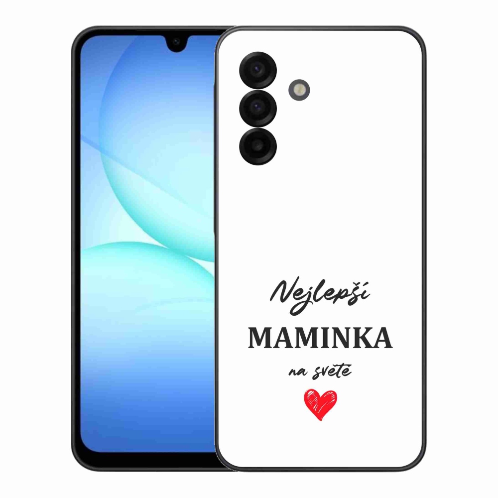 Gélový kryt mmCase na Samsung Galaxy A17 4G/5G - najlepšia mamička 1 biele pozadie