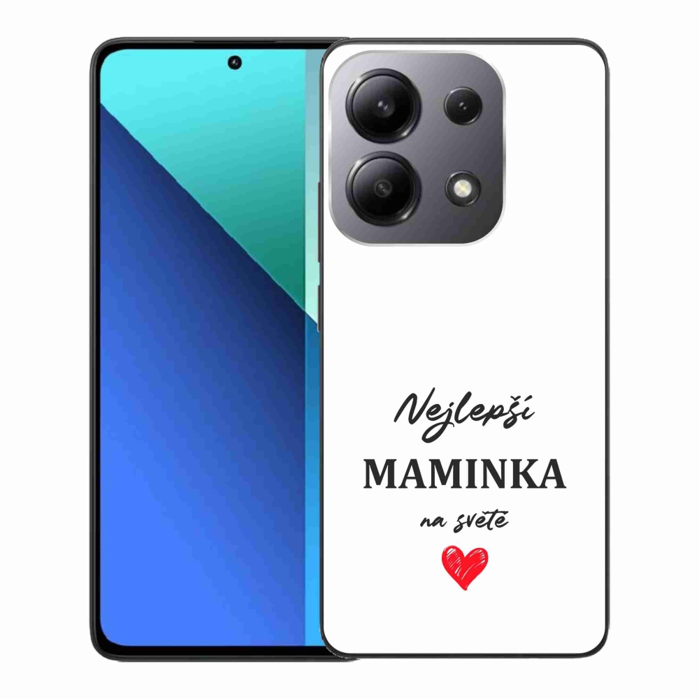 Gélový kryt mmCase na Xiaomi Redmi Note 13 - najlepšia mamička 1 biele pozadie