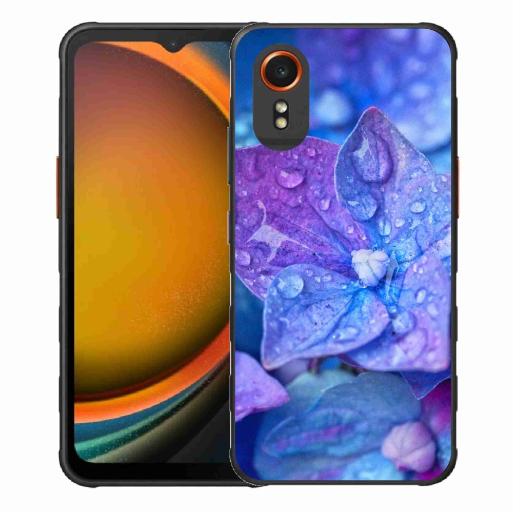 Gélový kryt mmCase na Samsung Galaxy Xcover 7 - fialový kvet