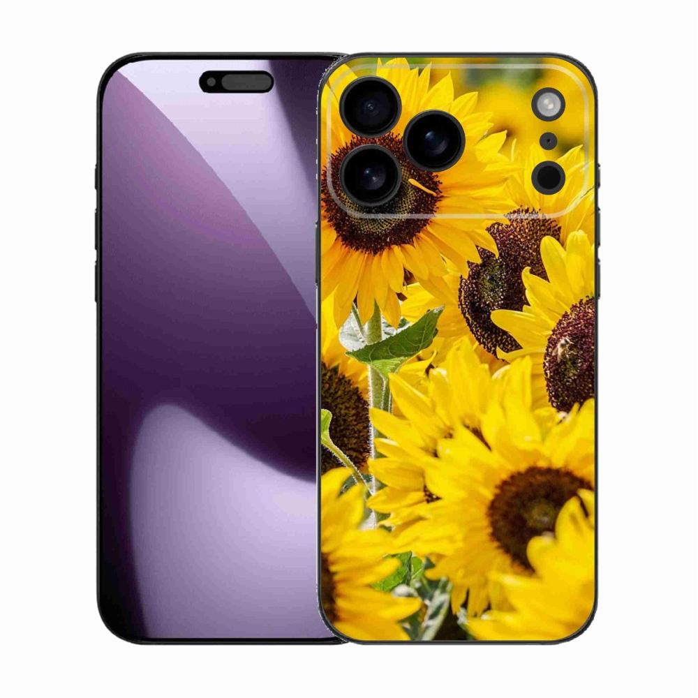 Gélový kryt mmCase na iPhone 17 Pro Max - slnečnice