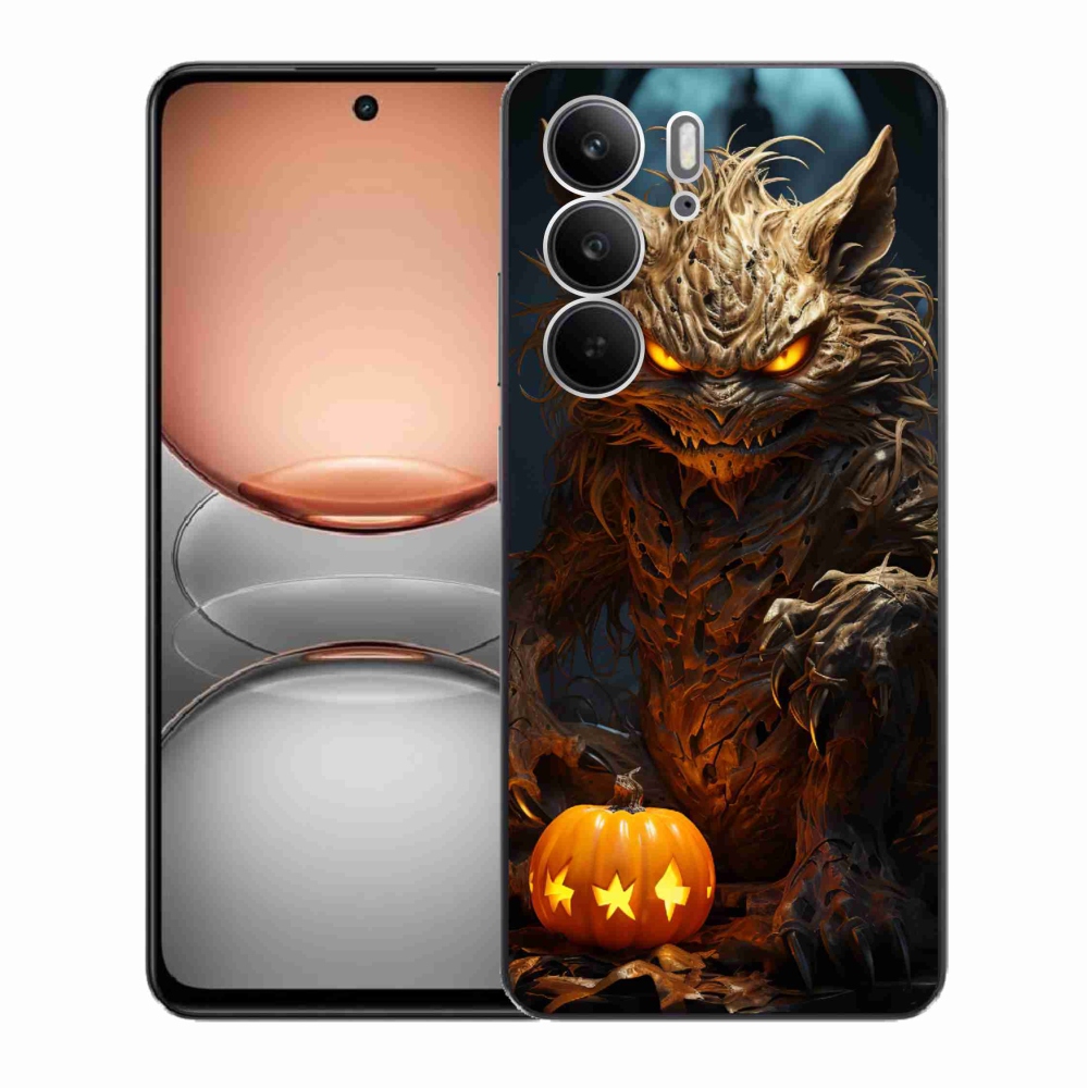 Gélový kryt mmCase na Realme C75 - halloweenska príšera