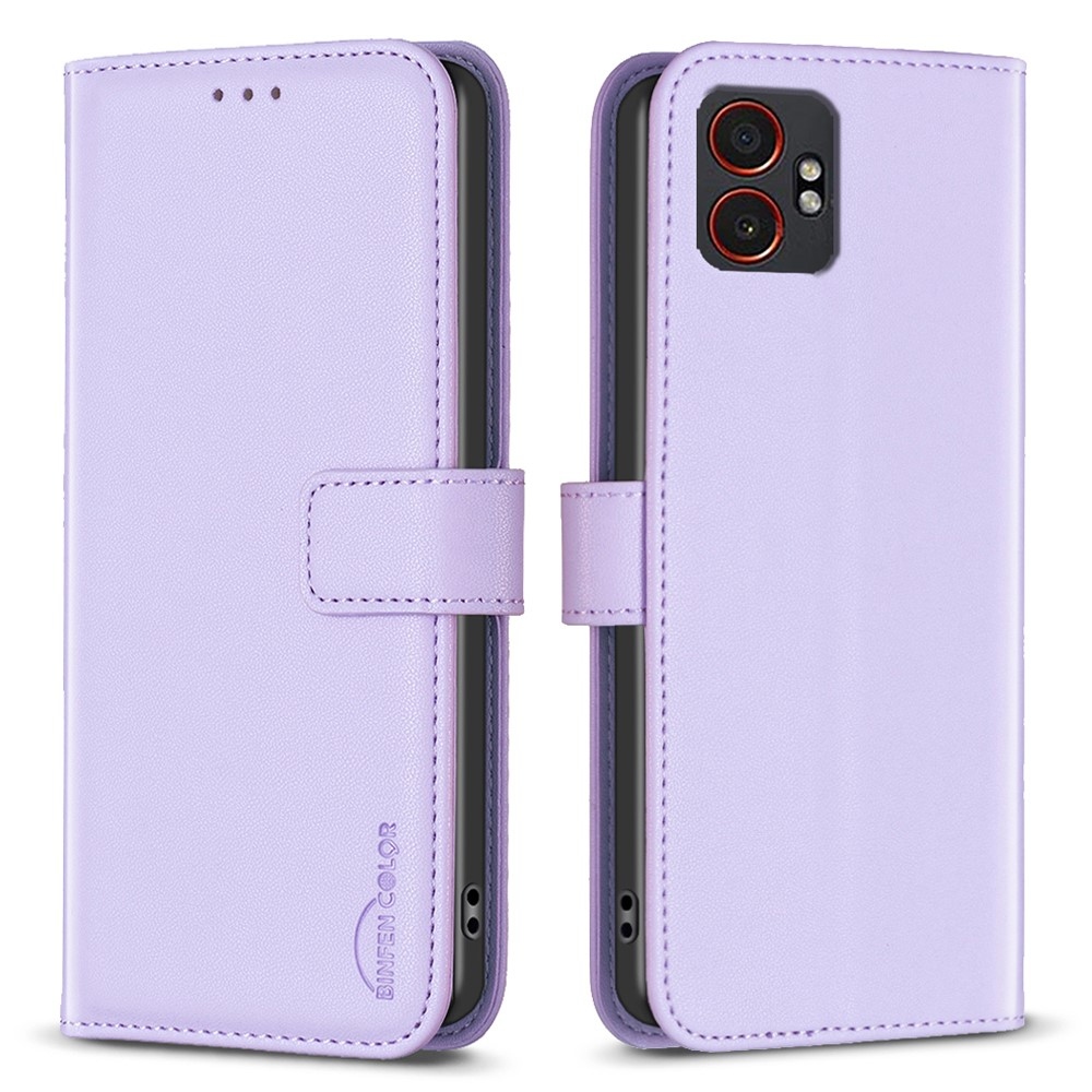 BNF knižkové puzdro na Samsung Galaxy Xcover 7 Pro - svetlofialové