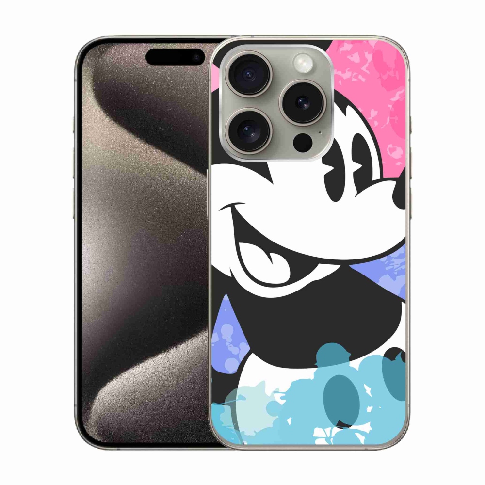 Gélový kryt mmCase na iPhone 15 Pro - mickey mouse