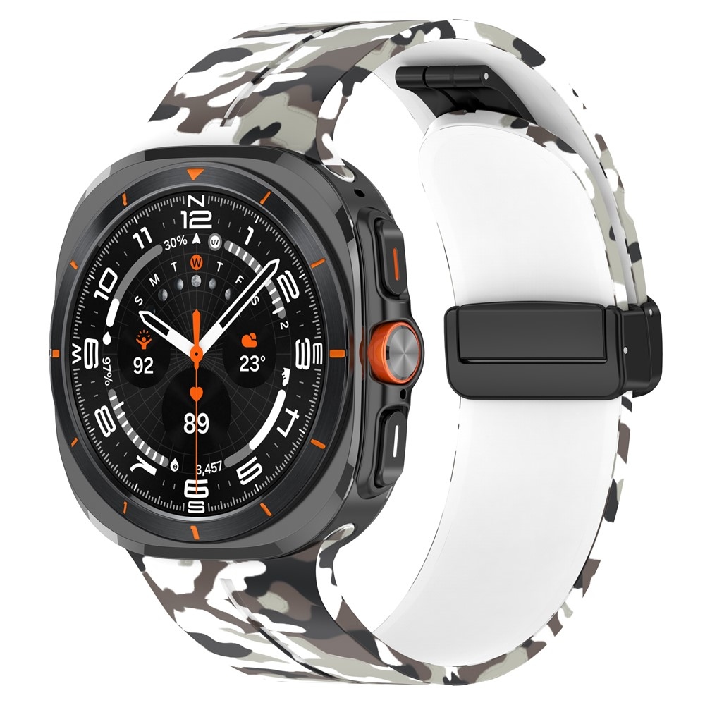 Camouf silikónový remienok na Samsung Galaxy Watch Ultra (2025) 47mm - biely