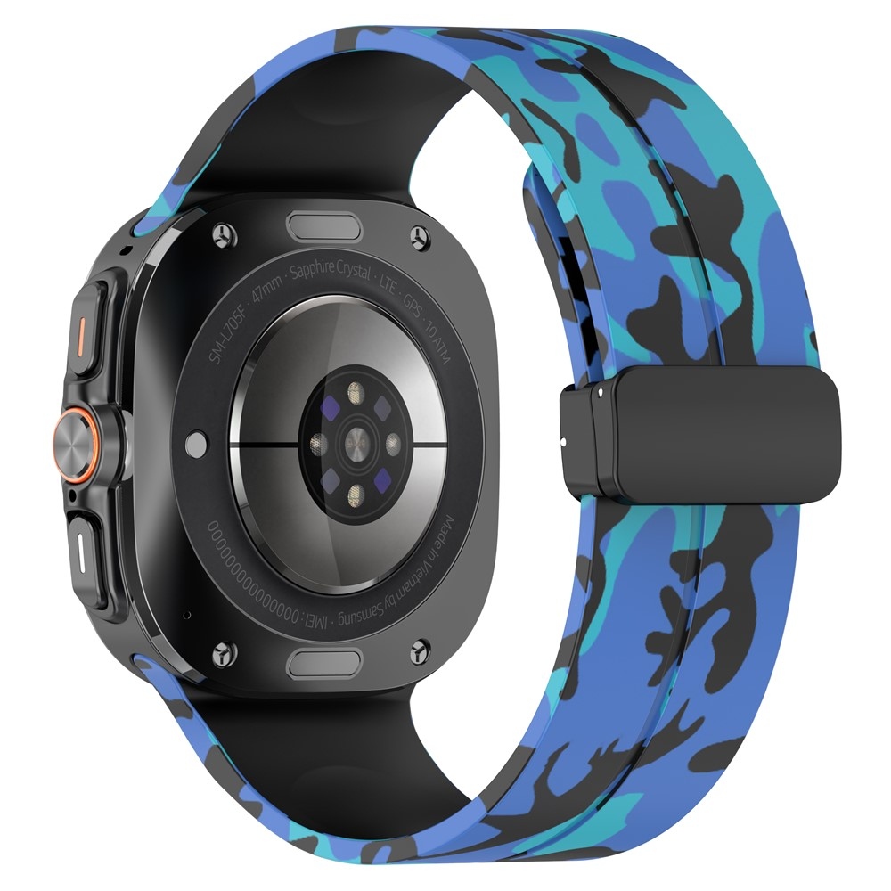 Camouf silikónový remienok na Samsung Galaxy Watch Ultra (2025) 47mm - modrý