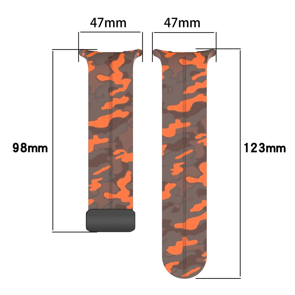 Camouf silikónový remienok na Samsung Galaxy Watch Ultra (2025) 47mm - oranžový