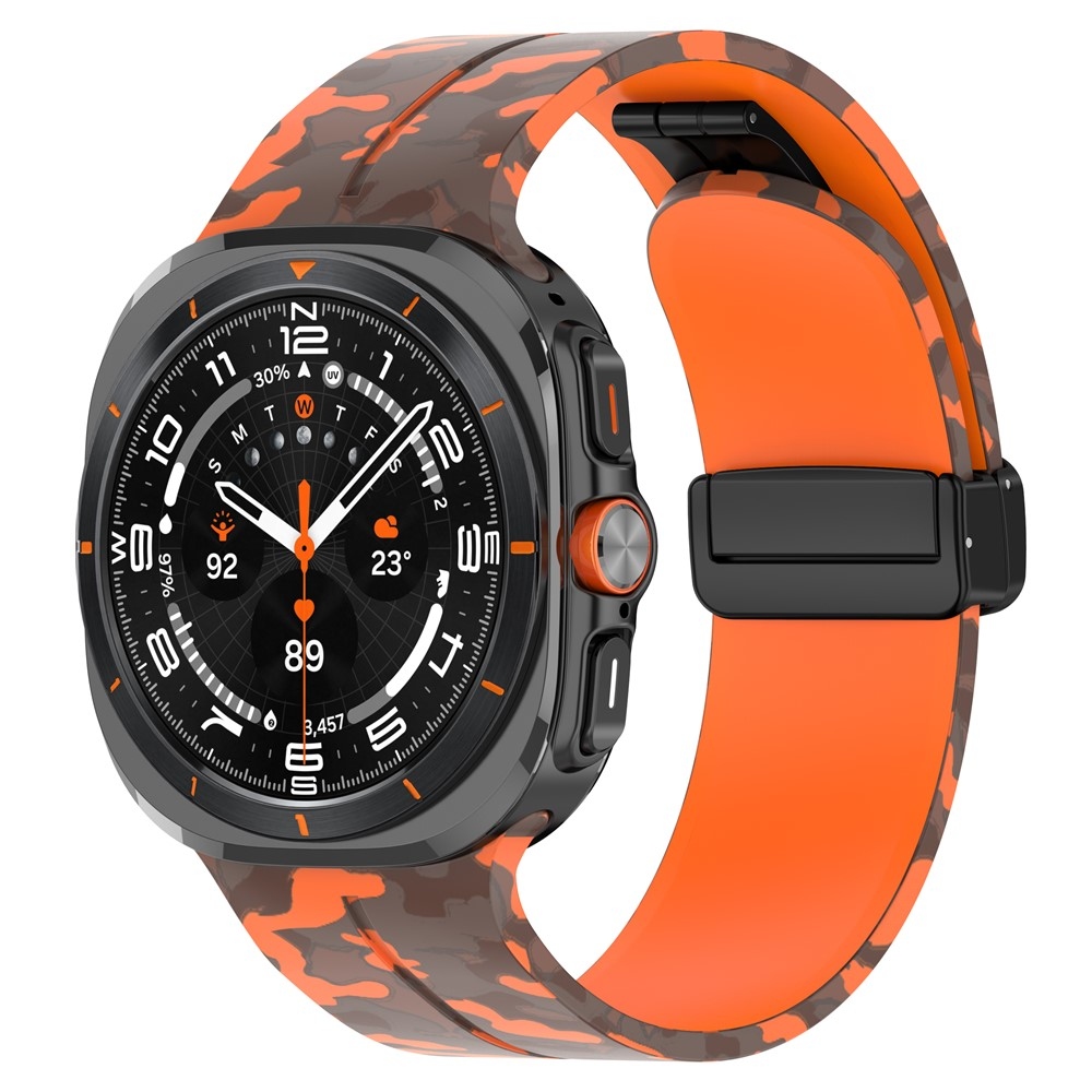 Camouf silikónový remienok na Samsung Galaxy Watch Ultra (2025) 47mm - oranžový