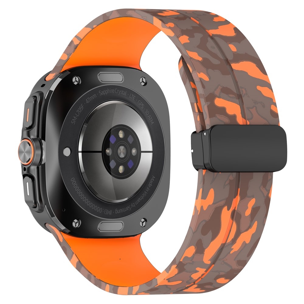 Camouf silikónový remienok na Samsung Galaxy Watch Ultra (2025) 47mm - oranžový