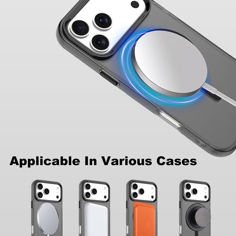 Candy gélový obal MagSafe Pro iPhone 18 Pro / 17 Pro - čierny