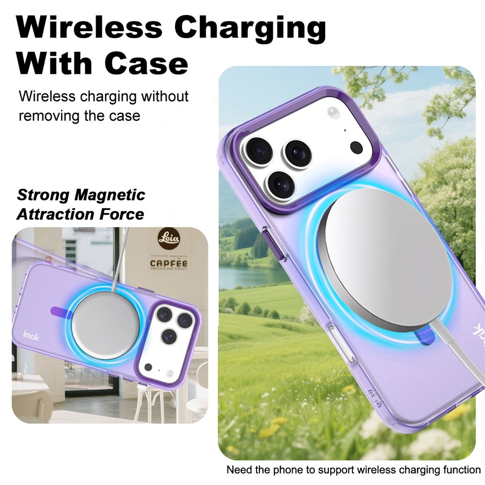 Candy gélový obal MagSafe Pro iPhone 18 Pro / 17 Pro - fialový