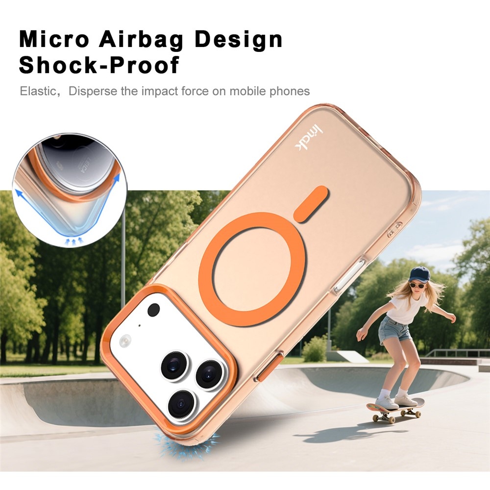 Candy gélový obal MagSafe Pro iPhone 18 Pro / 17 Pro - oranžový