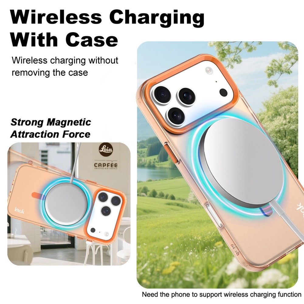Candy gélový obal MagSafe Pro iPhone 18 Pro / 17 Pro - oranžový