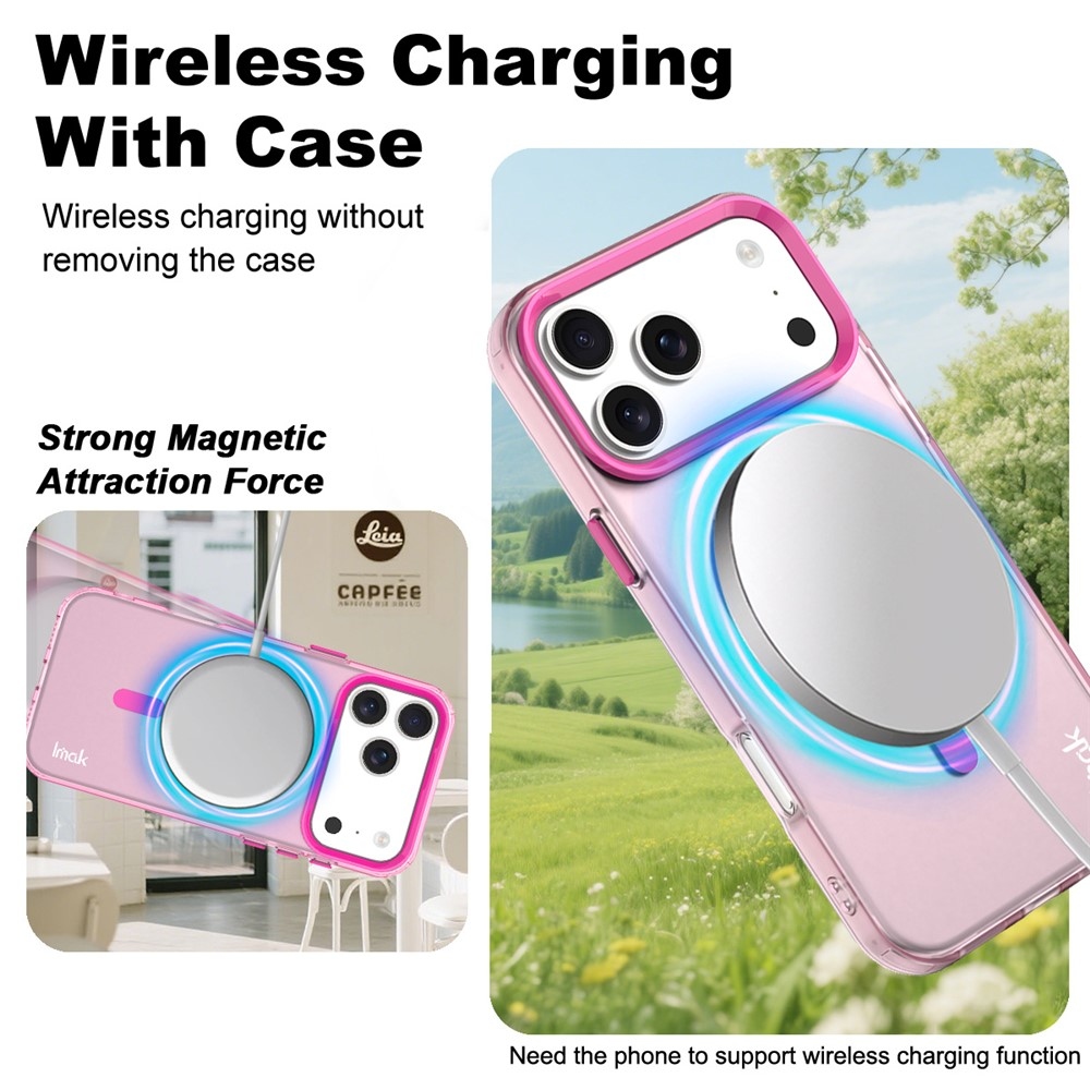 Candy gélový obal MagSafe Pro iPhone 18 Pro / 17 Pro - ružový