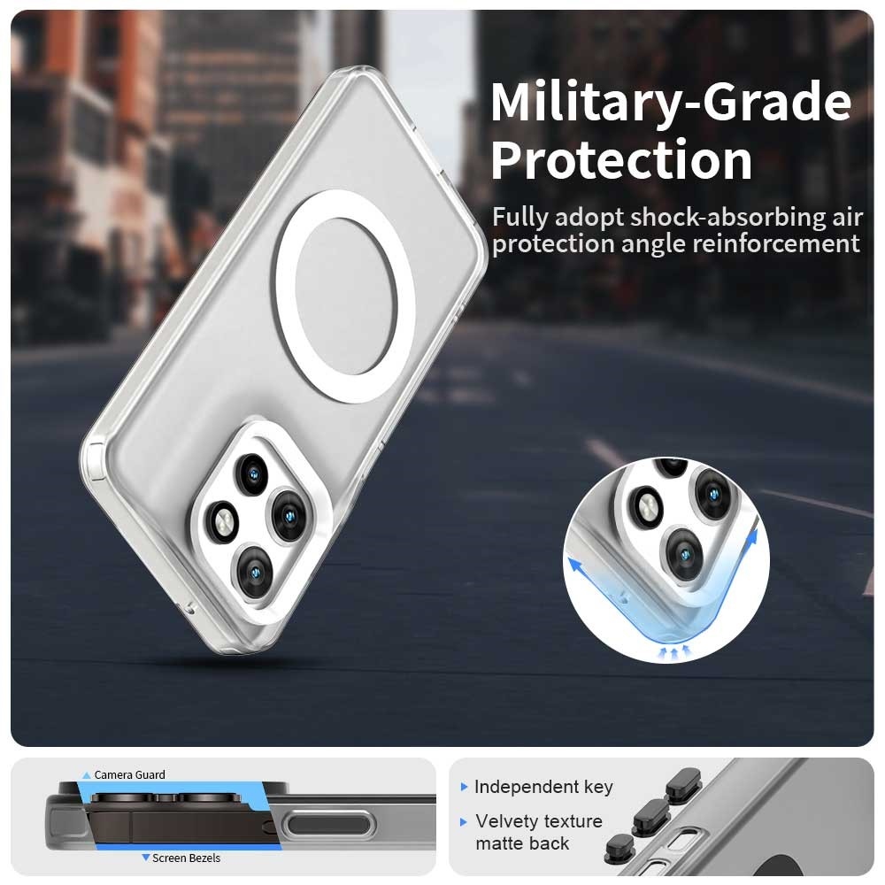 Candy gélový obal MagSafe pre Motorola Edge 60 Neo 5G/50 Neo 5G - biely