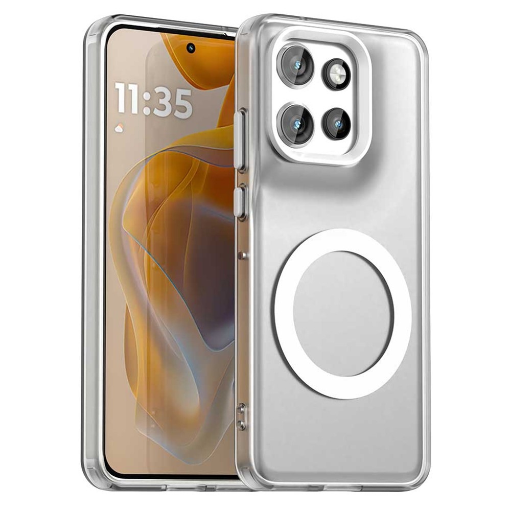 Candy gélový obal MagSafe pre Motorola Edge 60 Neo 5G/50 Neo 5G - biely