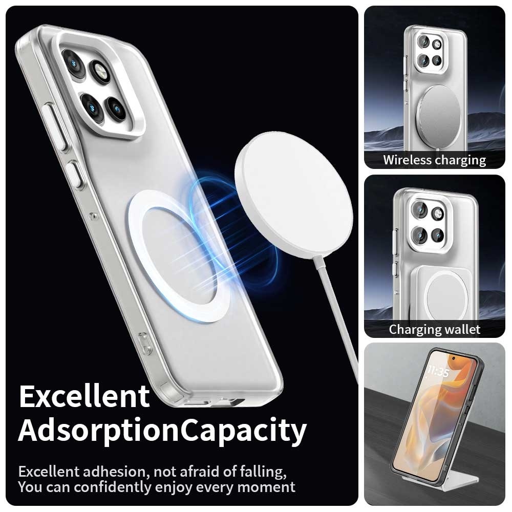 Candy gélový obal MagSafe pre Motorola Edge 60 Neo 5G/50 Neo 5G - biely