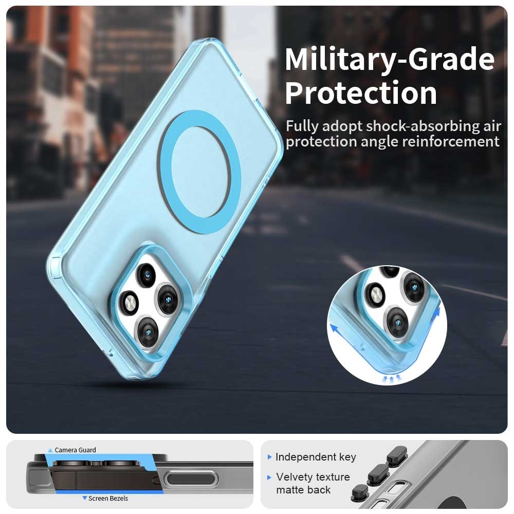 Candy gélový obal MagSafe pre Motorola Edge 60 Neo 5G/50 Neo 5G - modrý