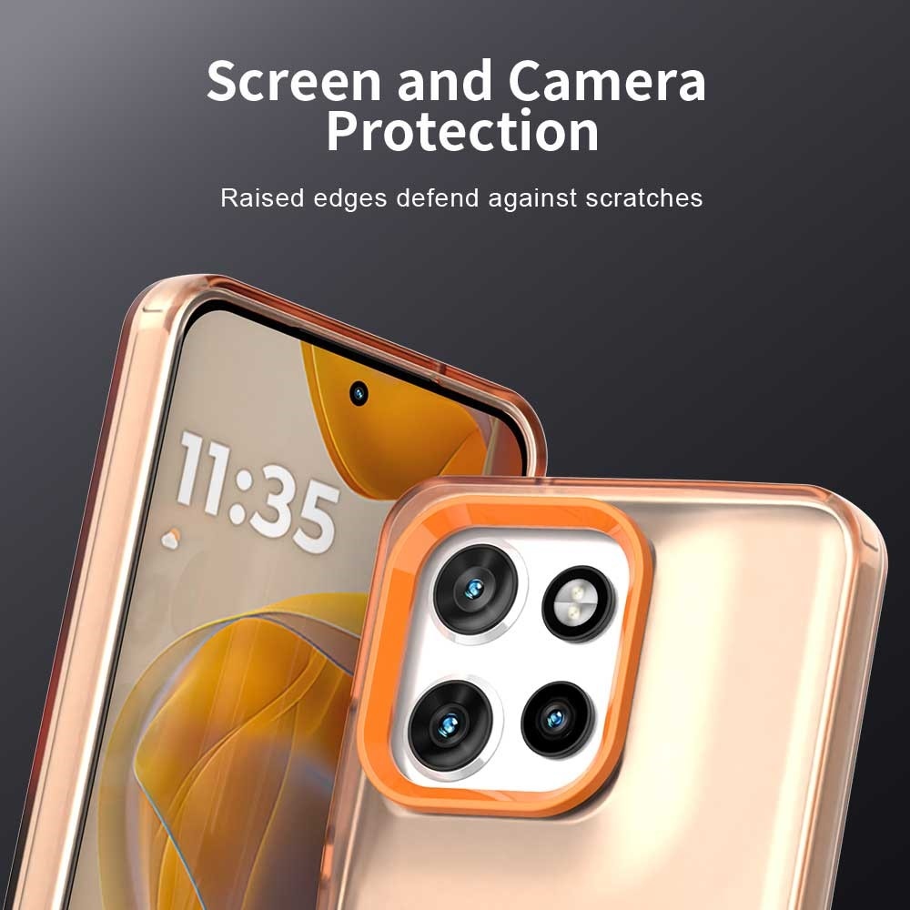 Candy gélový obal MagSafe pre Motorola Edge 60 Neo 5G/50 Neo 5G - oranžový