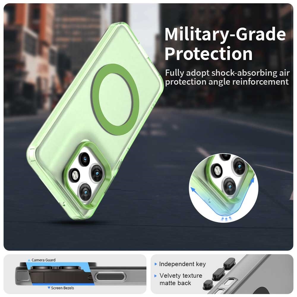 Candy gélový obal MagSafe pre Motorola Edge 60 Neo 5G/50 Neo 5G - zelený