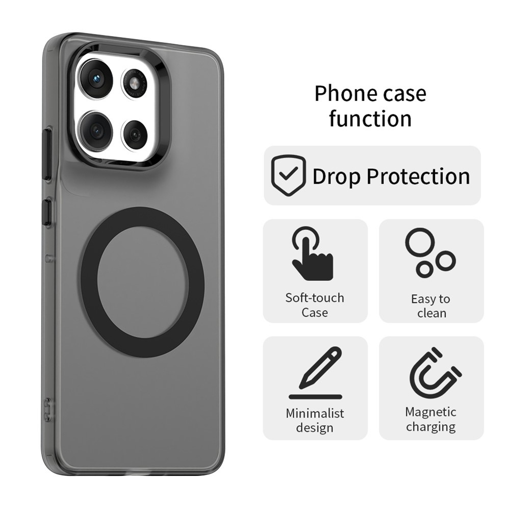 Candy gélový obal MagSafe Pro Motorola Moto G86 5G - čierny