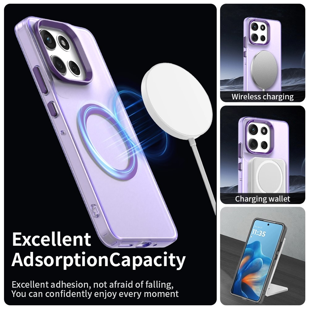 Candy gélový obal MagSafe Pro Motorola Moto G86 5G - fialový
