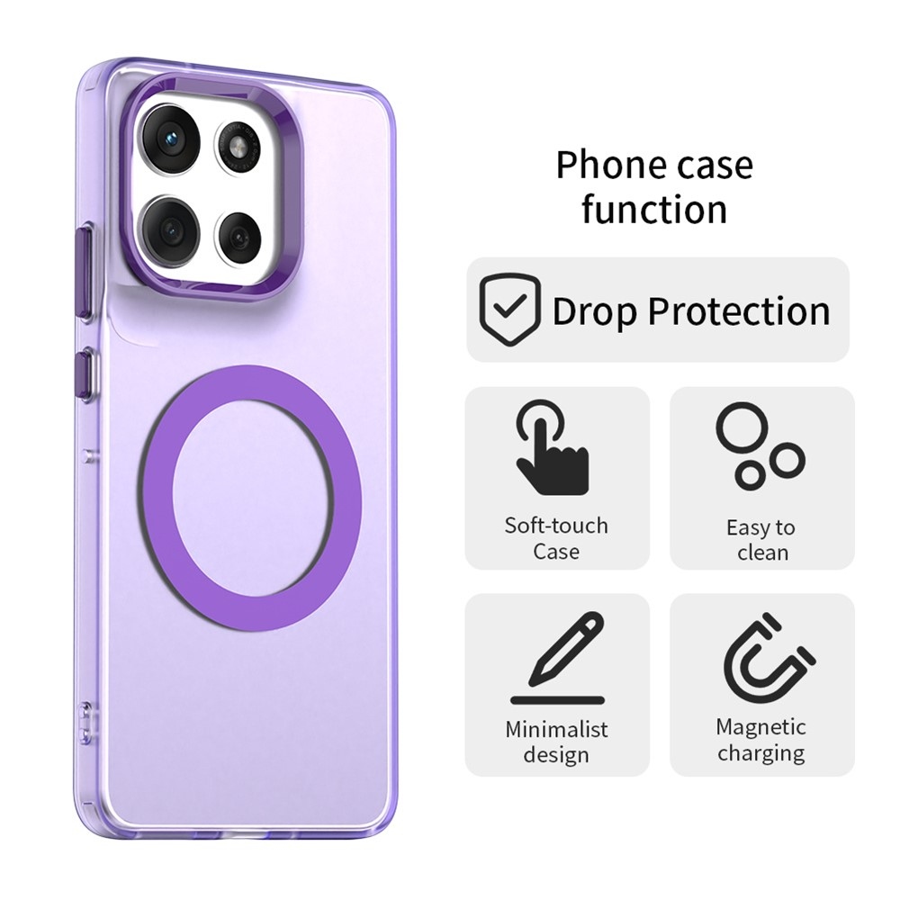 Candy gélový obal MagSafe Pro Motorola Moto G86 5G - fialový