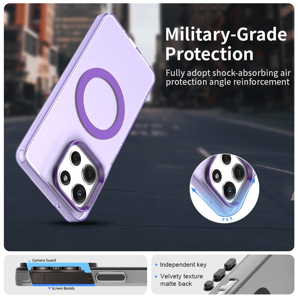 Candy gélový obal MagSafe Pro Motorola Moto G86 5G - fialový
