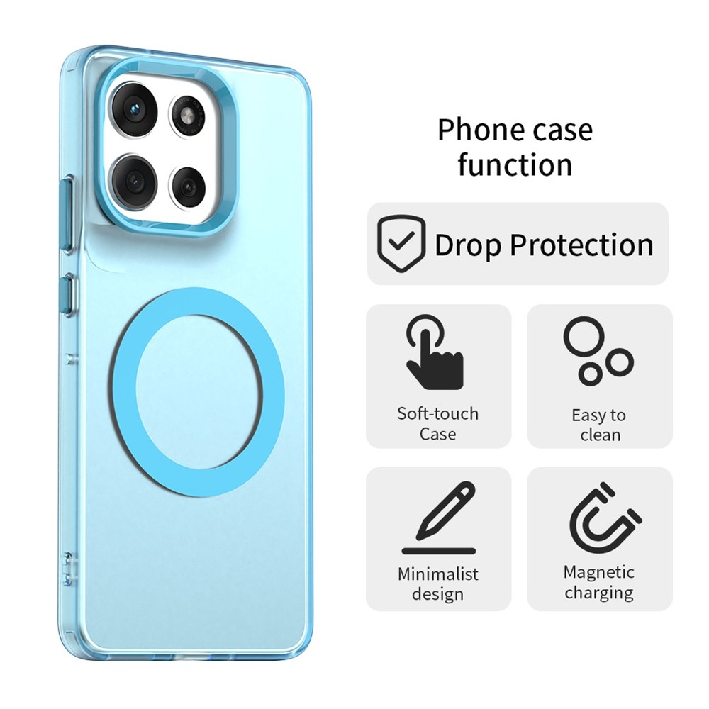 Candy gélový obal MagSafe Pro Motorola Moto G86 5G - modrý